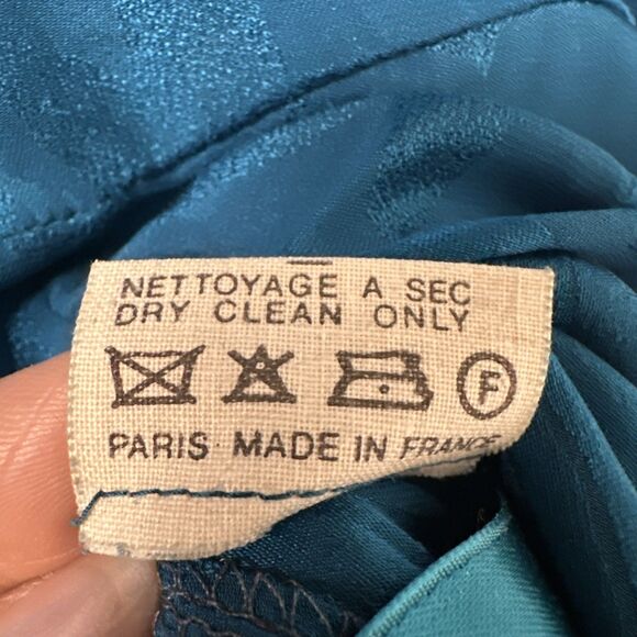 Jean-Louis Scherrer Boutique Paris 100% Silk Jacquard Dress FR 36 US 4 Vintage - Picture 4 of 12